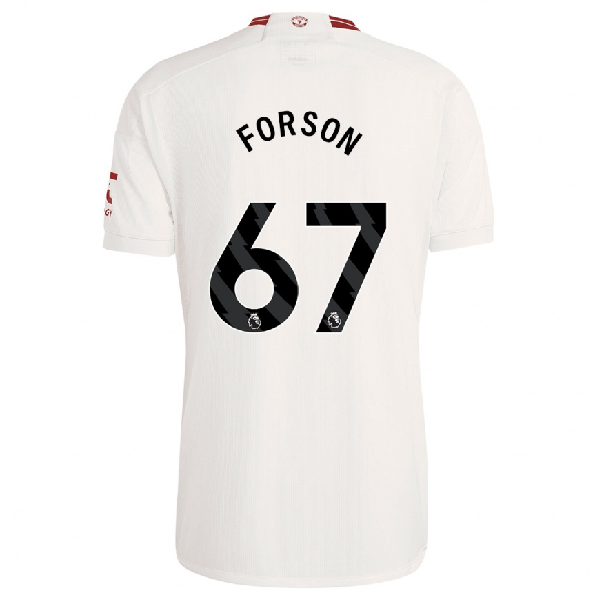 Vaikiškas Omari Forson #67 Baltas Trečias Marškinėliai 2023/24 T-Shirt