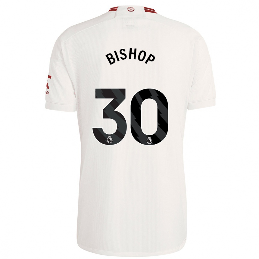 Vaikiškas Nathan Bishop #30 Baltas Trečias Marškinėliai 2023/24 T-Shirt