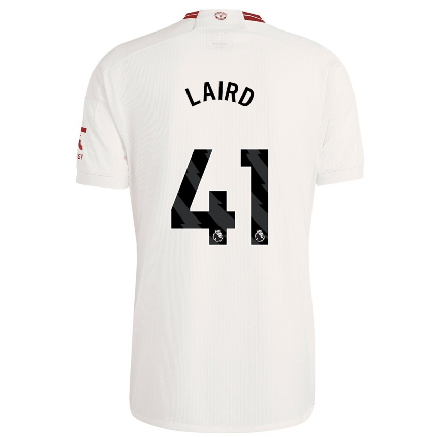 Vaikiškas Ethan Laird #41 Baltas Trečias Marškinėliai 2023/24 T-Shirt