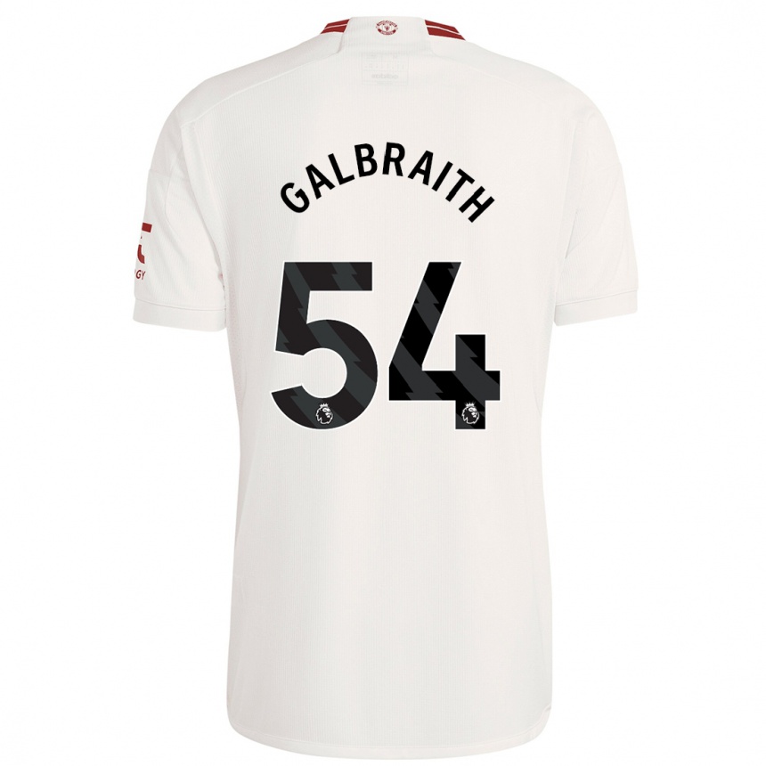 Vaikiškas Ethan Galbraith #54 Baltas Trečias Marškinėliai 2023/24 T-Shirt