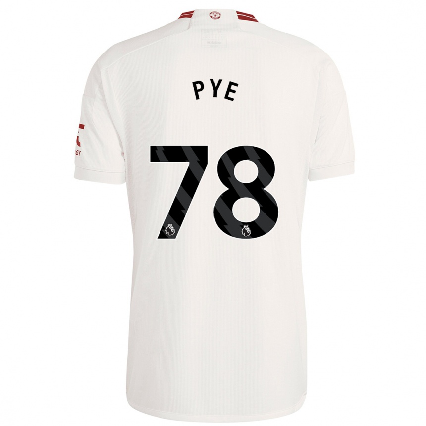 Vaikiškas Logan Pye #78 Baltas Trečias Marškinėliai 2023/24 T-Shirt