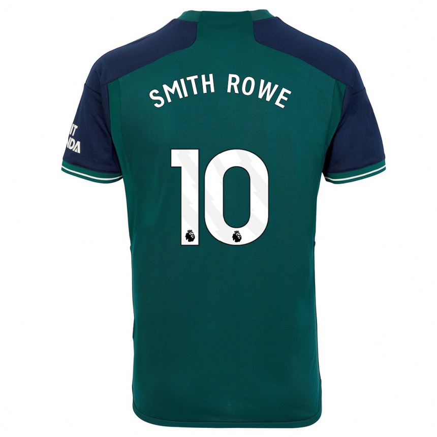 Vaikiškas Emile Smith Rowe #10 Žalias Trečias Marškinėliai 2023/24 T-Shirt