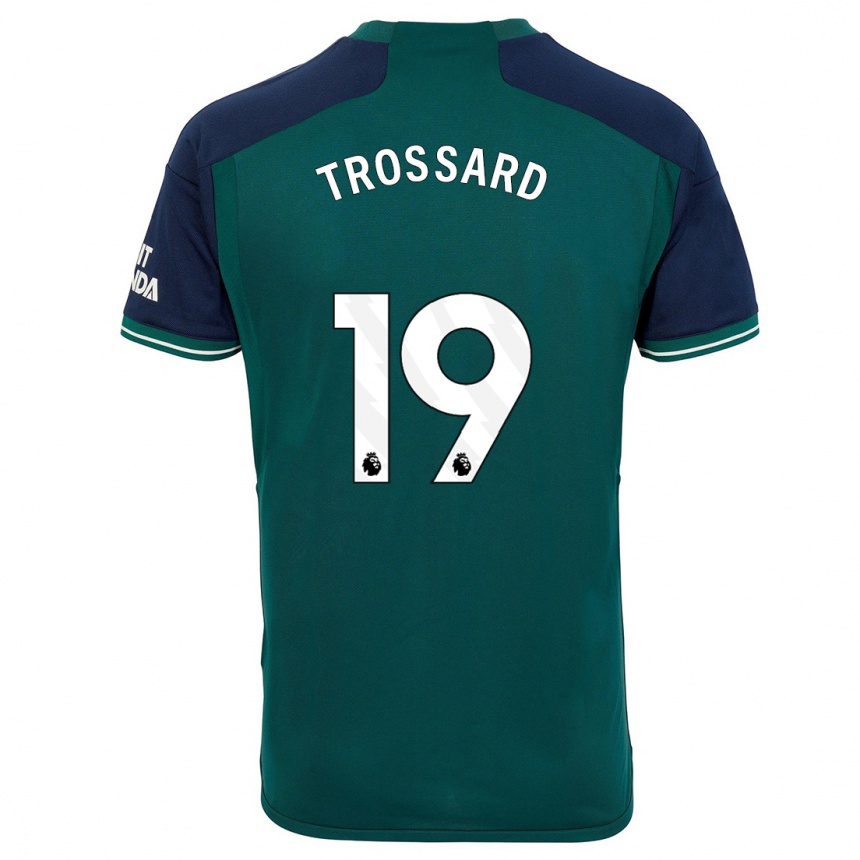 Vaikiškas Leandro Trossard #19 Žalias Trečias Marškinėliai 2023/24 T-Shirt