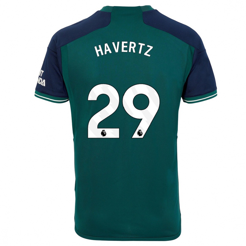 Vaikiškas Kai Havertz #29 Žalias Trečias Marškinėliai 2023/24 T-Shirt