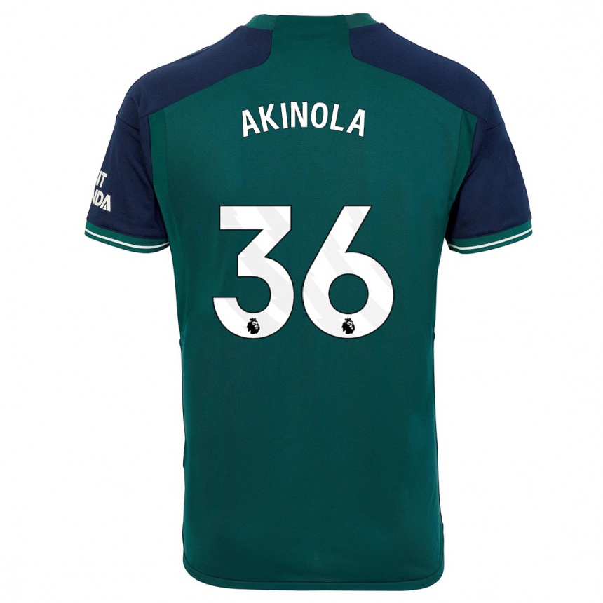 Vaikiškas Tim Akinola #36 Žalias Trečias Marškinėliai 2023/24 T-Shirt