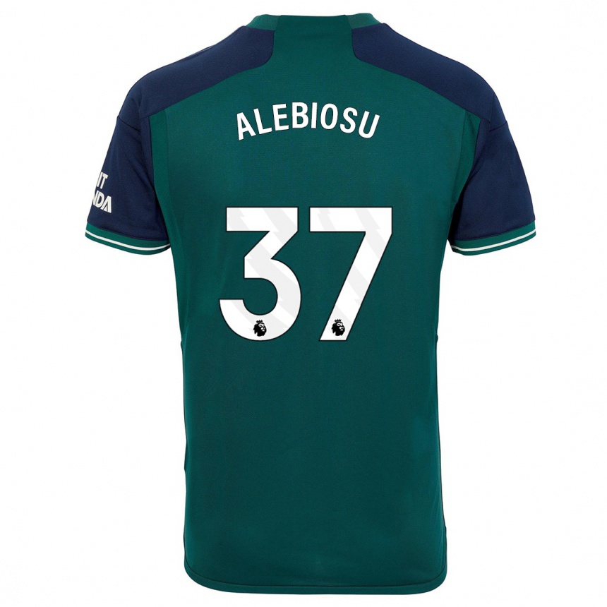 Vaikiškas Ryan Alebiosu #37 Žalias Trečias Marškinėliai 2023/24 T-Shirt