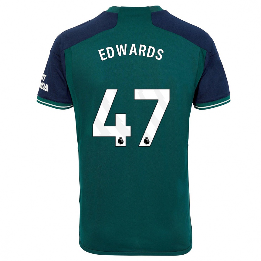 Vaikiškas Khayon Edwards #47 Žalias Trečias Marškinėliai 2023/24 T-Shirt