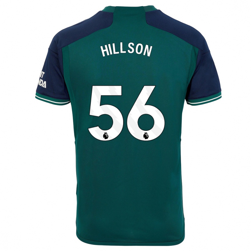 Vaikiškas James Hillson #56 Žalias Trečias Marškinėliai 2023/24 T-Shirt