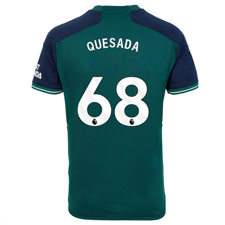 Vaikiškas Elián Quesada #68 Žalias Trečias Marškinėliai 2023/24 T-Shirt