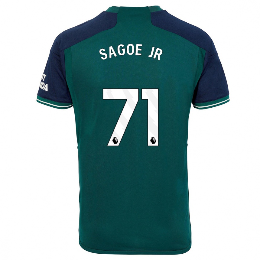 Vaikiškas Charles Sagoe Jr #71 Žalias Trečias Marškinėliai 2023/24 T-Shirt