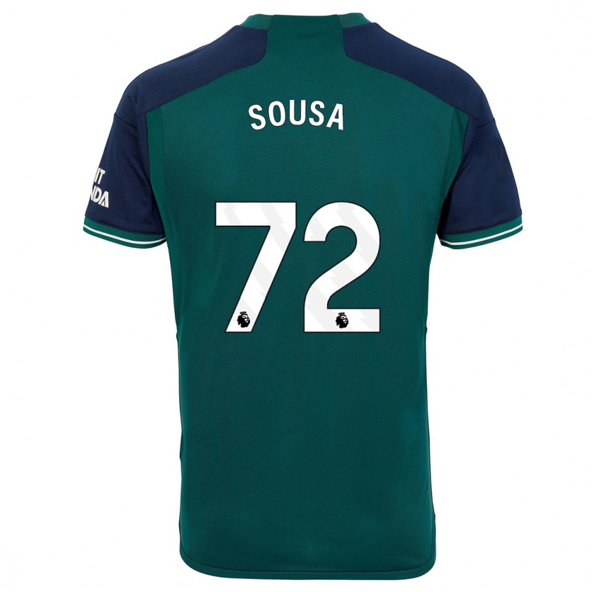 Vaikiškas Lino Sousa #72 Žalias Trečias Marškinėliai 2023/24 T-Shirt