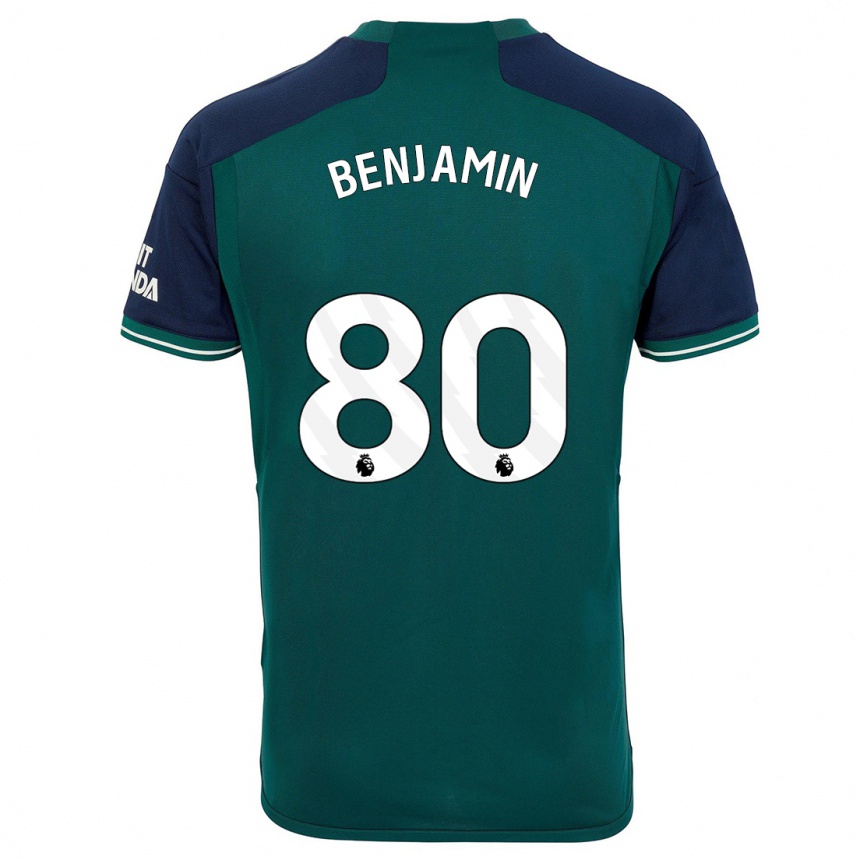 Vaikiškas Omari Benjamin #80 Žalias Trečias Marškinėliai 2023/24 T-Shirt