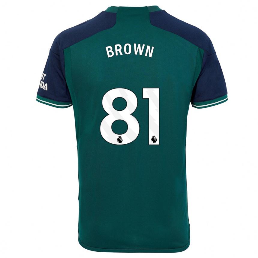 Vaikiškas Luis Brown #81 Žalias Trečias Marškinėliai 2023/24 T-Shirt