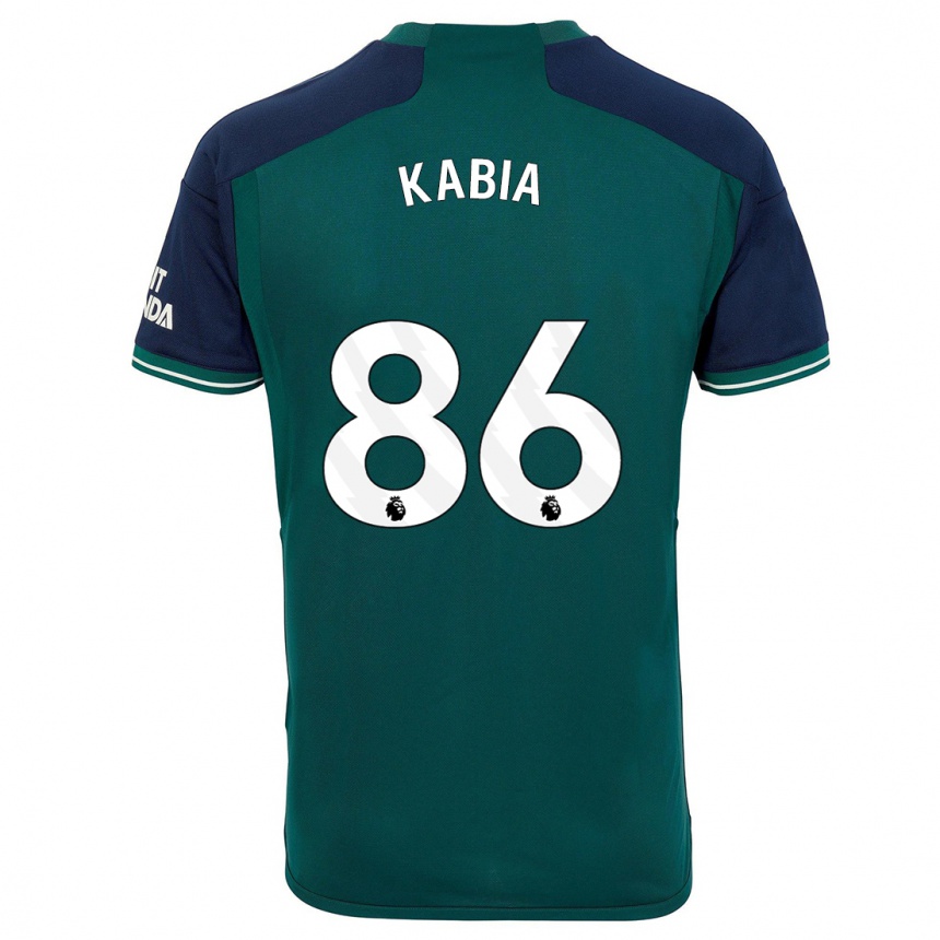 Vaikiškas Ismeal Kabia #86 Žalias Trečias Marškinėliai 2023/24 T-Shirt