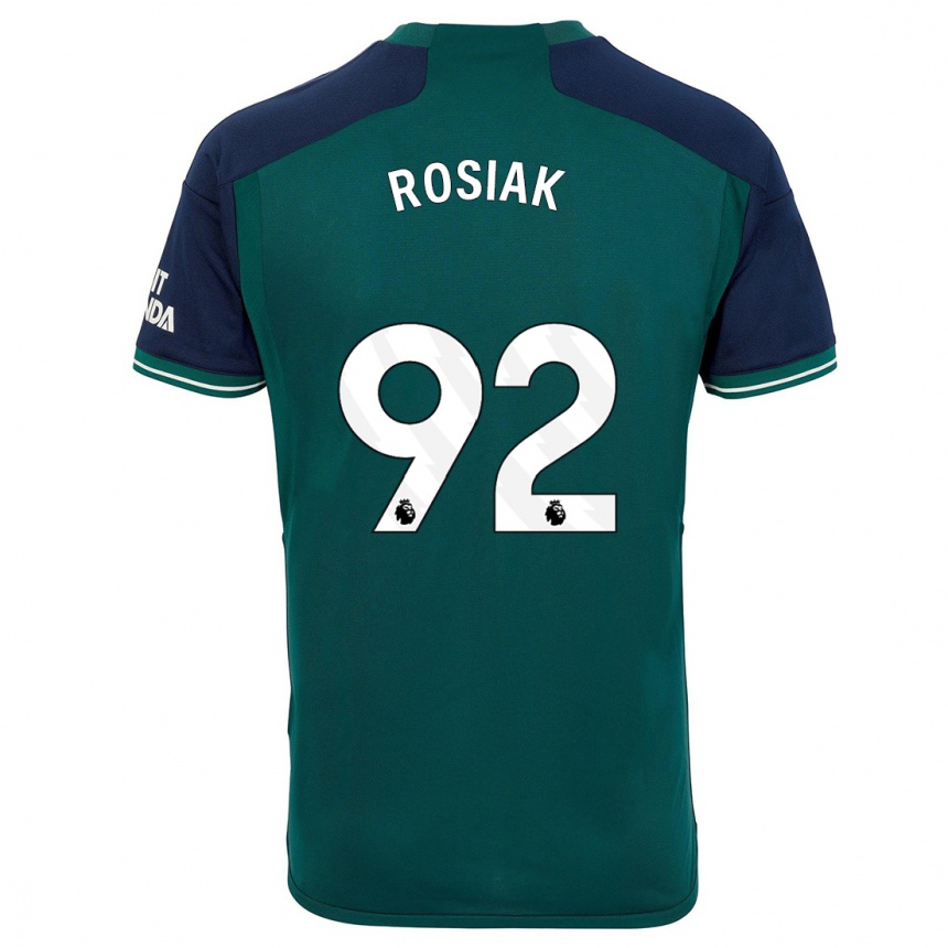 Vaikiškas Michal Rosiak #92 Žalias Trečias Marškinėliai 2023/24 T-Shirt