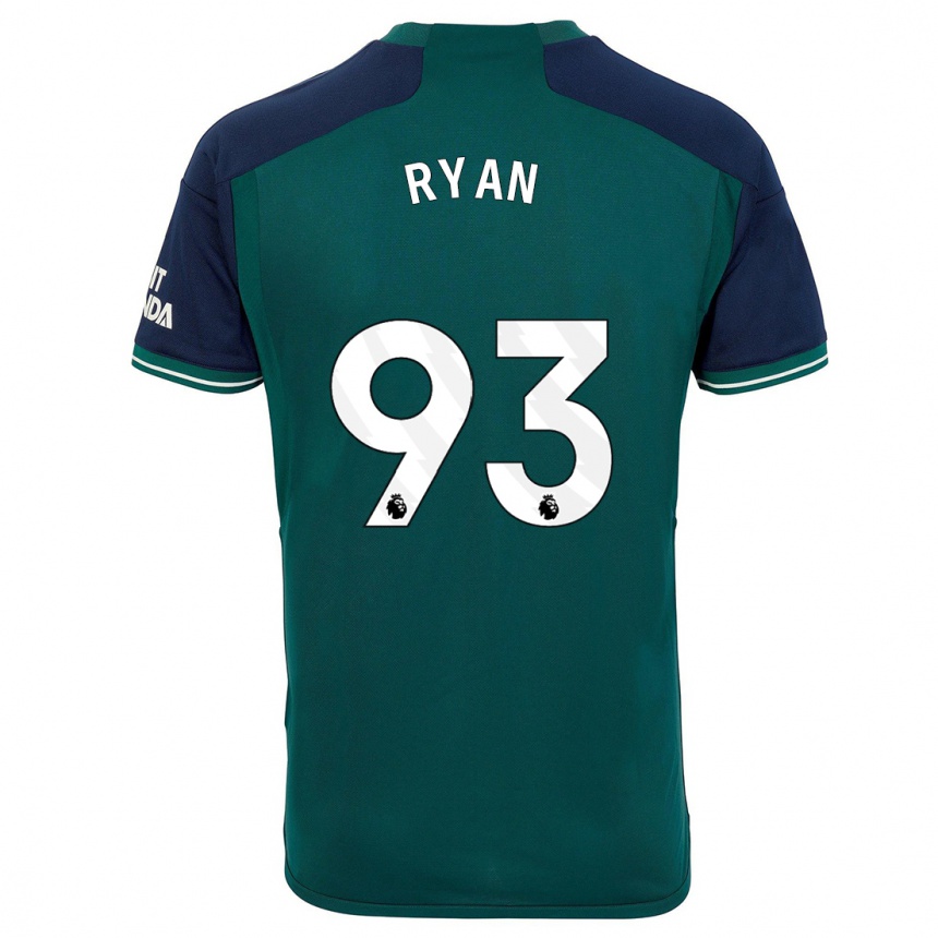 Vaikiškas Kamarni Ryan #93 Žalias Trečias Marškinėliai 2023/24 T-Shirt