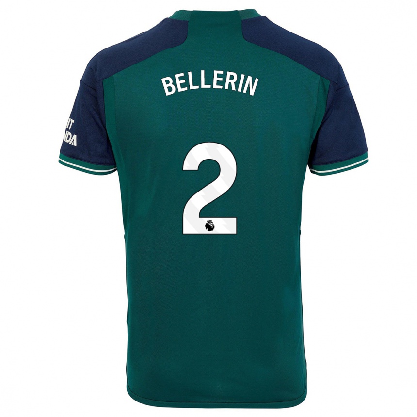 Vaikiškas Hector Bellerin #2 Žalias Trečias Marškinėliai 2023/24 T-Shirt