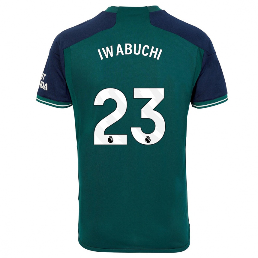 Vaikiškas Mana Iwabuchi #23 Žalias Trečias Marškinėliai 2023/24 T-Shirt