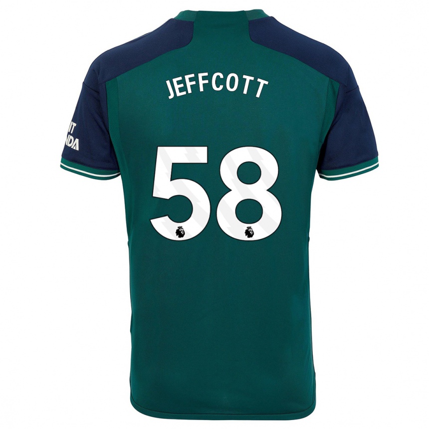 Vaikiškas Henry Jeffcott #58 Žalias Trečias Marškinėliai 2023/24 T-Shirt