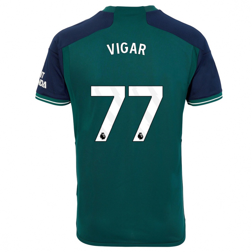 Vaikiškas Billy Vigar #77 Žalias Trečias Marškinėliai 2023/24 T-Shirt