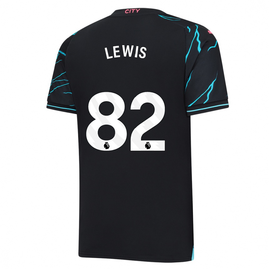 Vaikiškas Rico Lewis #82 Tamsiai Mėlyna Trečias Marškinėliai 2023/24 T-Shirt