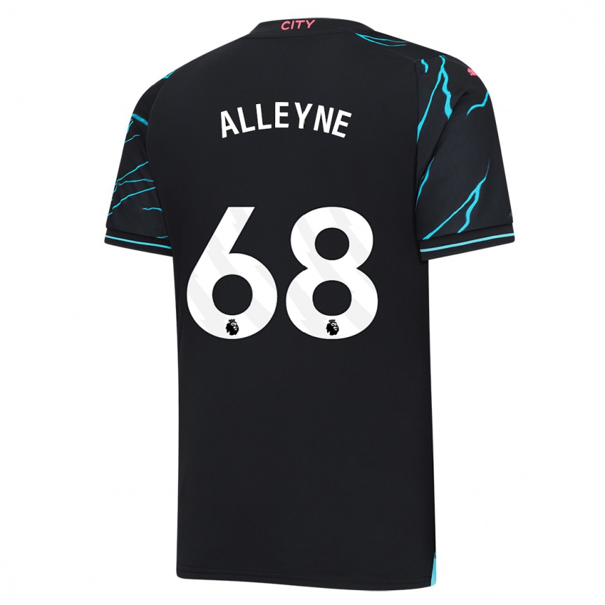 Vaikiškas Max Alleyne #68 Tamsiai Mėlyna Trečias Marškinėliai 2023/24 T-Shirt