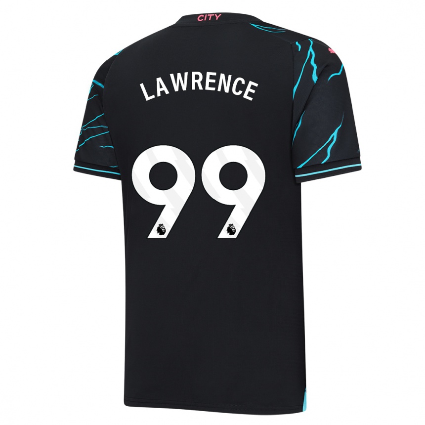 Vaikiškas Emilio Lawrence #99 Tamsiai Mėlyna Trečias Marškinėliai 2023/24 T-Shirt