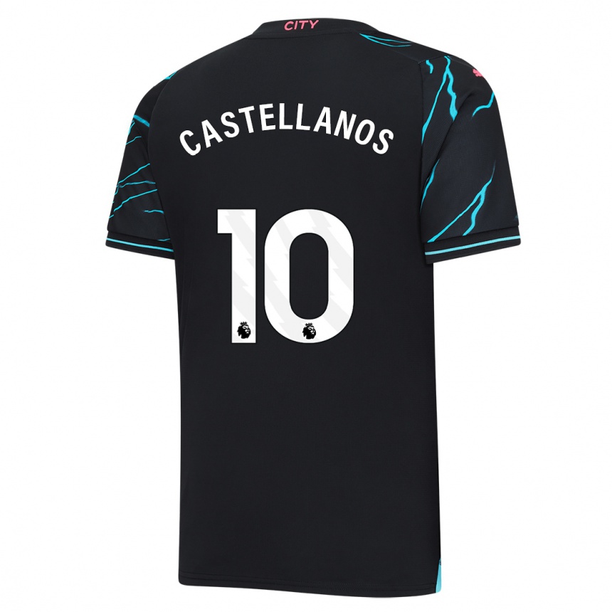 Vaikiškas Deyna Castellanos #10 Tamsiai Mėlyna Trečias Marškinėliai 2023/24 T-Shirt