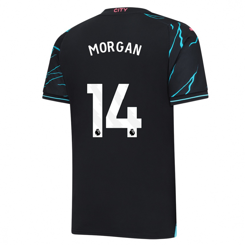 Vaikiškas Esme Morgan #14 Tamsiai Mėlyna Trečias Marškinėliai 2023/24 T-Shirt