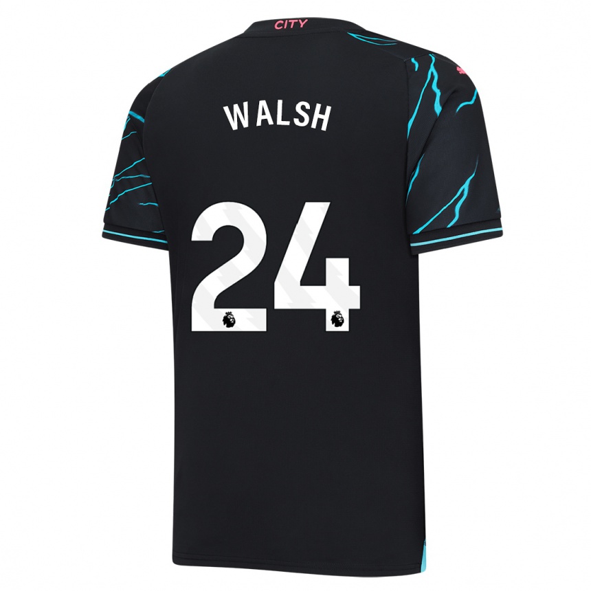 Vaikiškas Keira Walsh #24 Tamsiai Mėlyna Trečias Marškinėliai 2023/24 T-Shirt