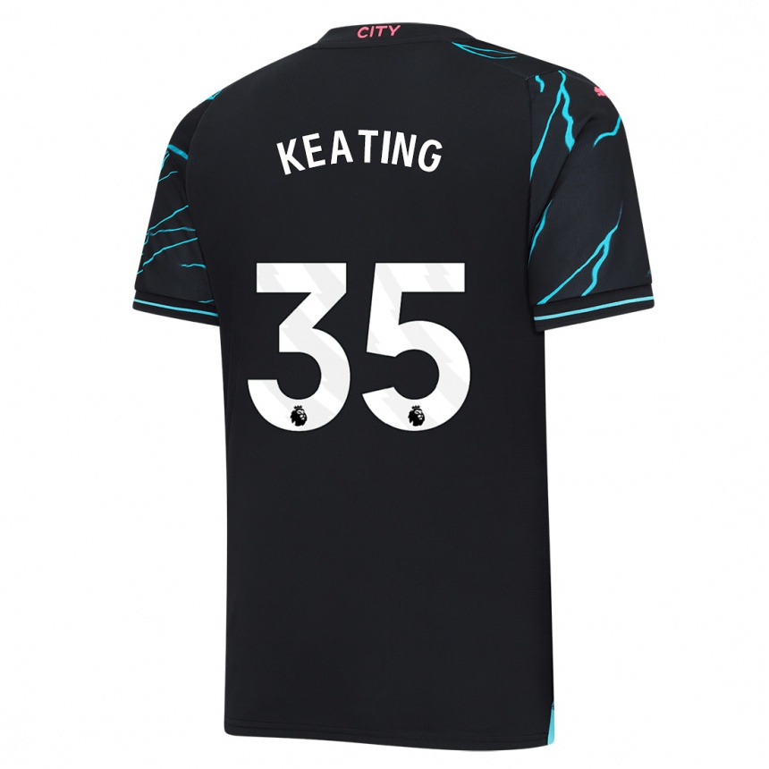 Vaikiškas Khiara Keating #35 Tamsiai Mėlyna Trečias Marškinėliai 2023/24 T-Shirt