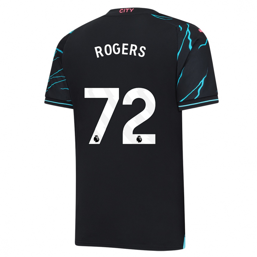 Vaikiškas Morgan Rogers #72 Tamsiai Mėlyna Trečias Marškinėliai 2023/24 T-Shirt