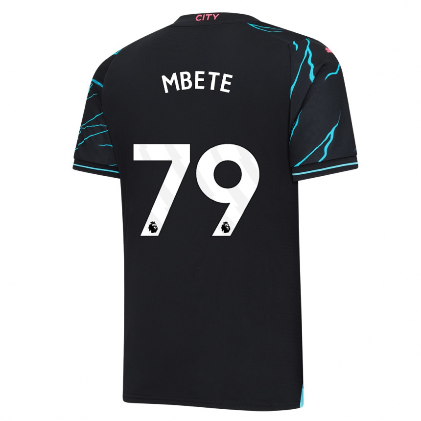 Vaikiškas Luke Mbete #79 Tamsiai Mėlyna Trečias Marškinėliai 2023/24 T-Shirt