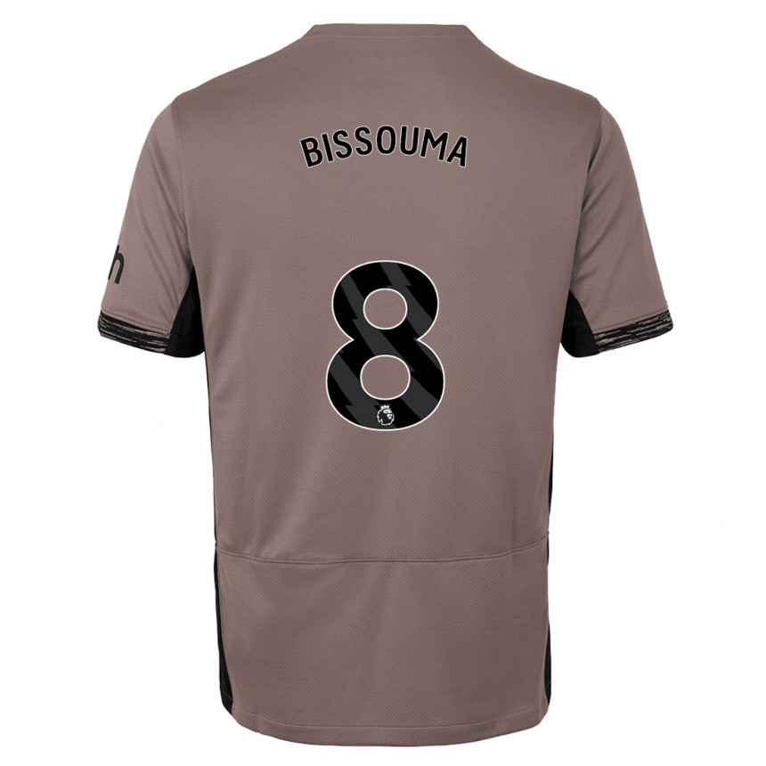 Vaikiškas Yves Bissouma #8 Tamsiai Smėlio Spalvos Trečias Marškinėliai 2023/24 T-Shirt