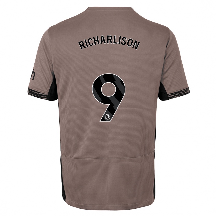 Vaikiškas Richarlison #9 Tamsiai Smėlio Spalvos Trečias Marškinėliai 2023/24 T-Shirt