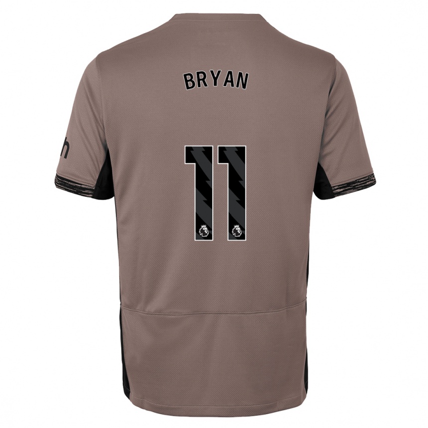 Vaikiškas Bryan Gil #11 Tamsiai Smėlio Spalvos Trečias Marškinėliai 2023/24 T-Shirt