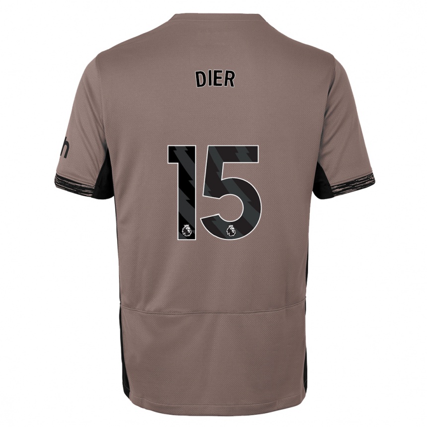 Vaikiškas Eric Dier #15 Tamsiai Smėlio Spalvos Trečias Marškinėliai 2023/24 T-Shirt