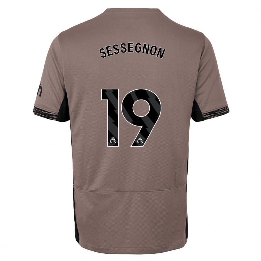 Vaikiškas Ryan Sessegnon #19 Tamsiai Smėlio Spalvos Trečias Marškinėliai 2023/24 T-Shirt