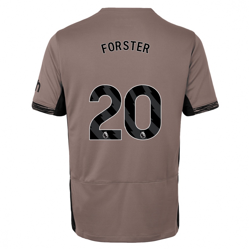 Vaikiškas Fraser Forster #20 Tamsiai Smėlio Spalvos Trečias Marškinėliai 2023/24 T-Shirt