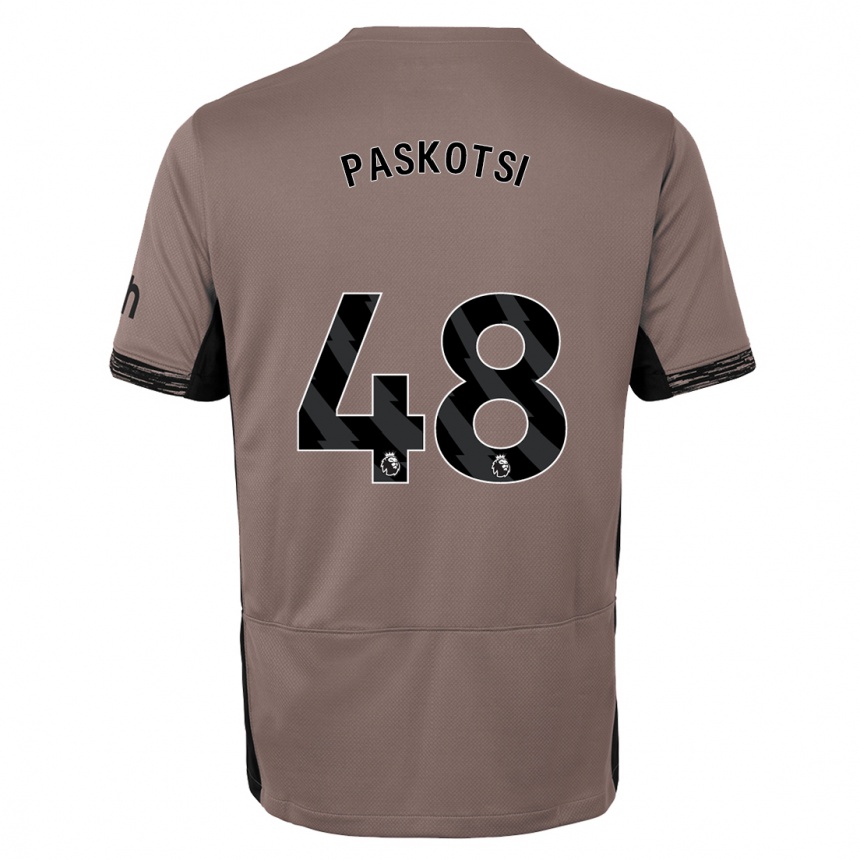 Vaikiškas Maksim Paskotsi #48 Tamsiai Smėlio Spalvos Trečias Marškinėliai 2023/24 T-Shirt