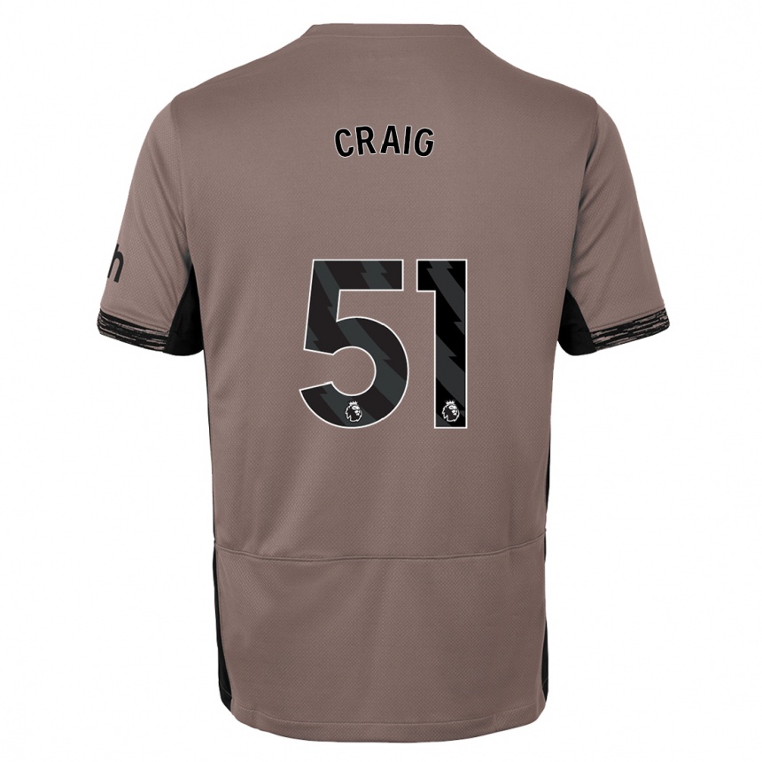 Vaikiškas Matthew Craig #51 Tamsiai Smėlio Spalvos Trečias Marškinėliai 2023/24 T-Shirt