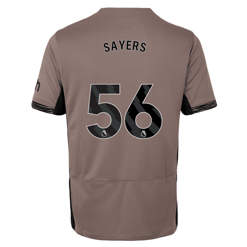 Vaikiškas Charlie Sayers #56 Tamsiai Smėlio Spalvos Trečias Marškinėliai 2023/24 T-Shirt