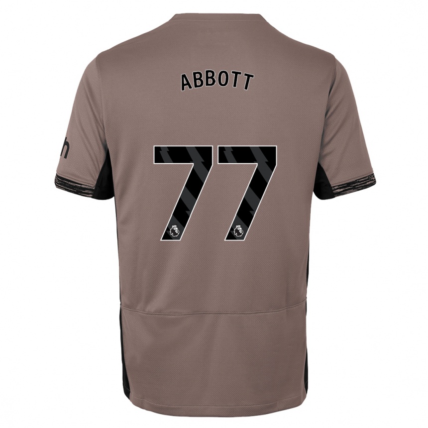 Vaikiškas George Abbott #77 Tamsiai Smėlio Spalvos Trečias Marškinėliai 2023/24 T-Shirt