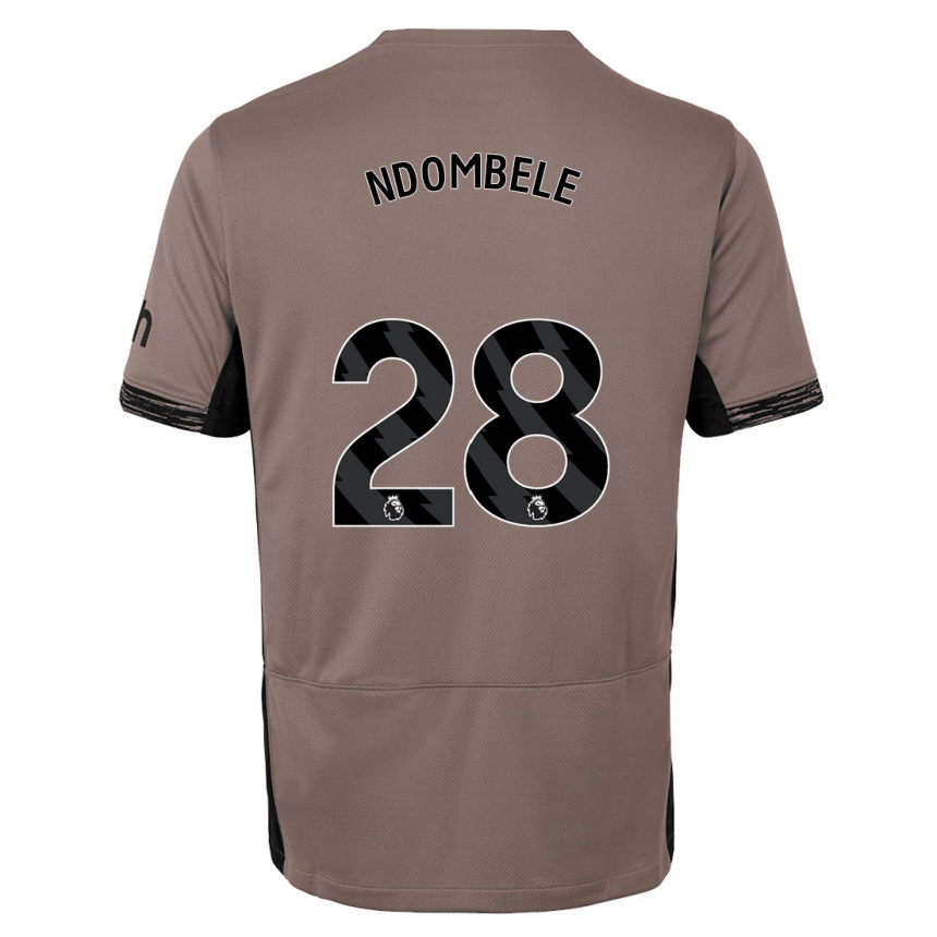 Vaikiškas Tanguy Ndombele #28 Tamsiai Smėlio Spalvos Trečias Marškinėliai 2023/24 T-Shirt