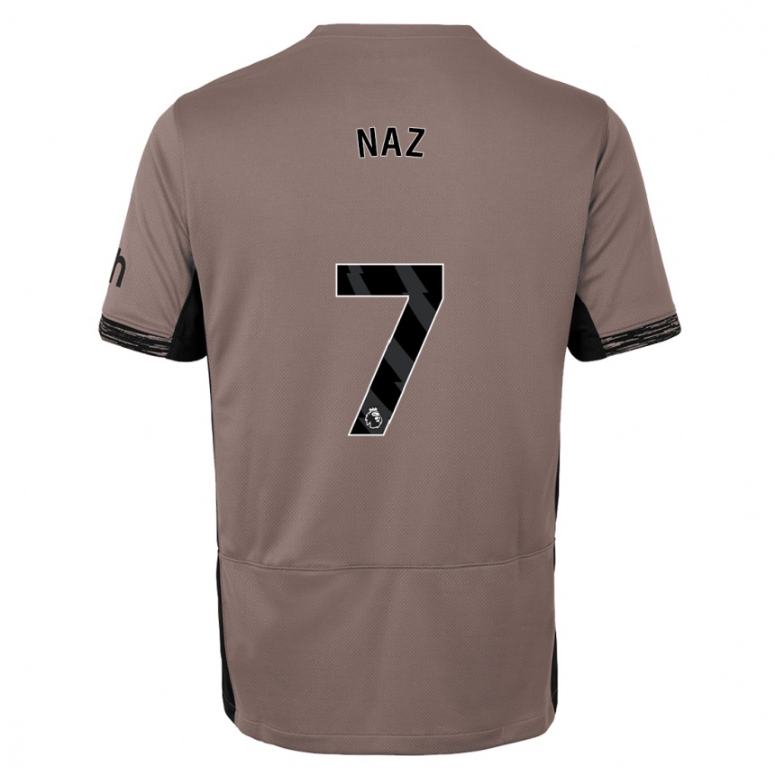 Vaikiškas Jessica Naz #7 Tamsiai Smėlio Spalvos Trečias Marškinėliai 2023/24 T-Shirt