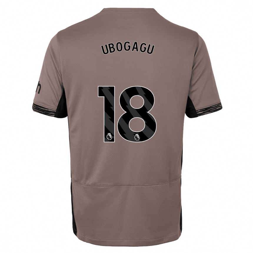 Vaikiškas Chioma Ubogagu #18 Tamsiai Smėlio Spalvos Trečias Marškinėliai 2023/24 T-Shirt