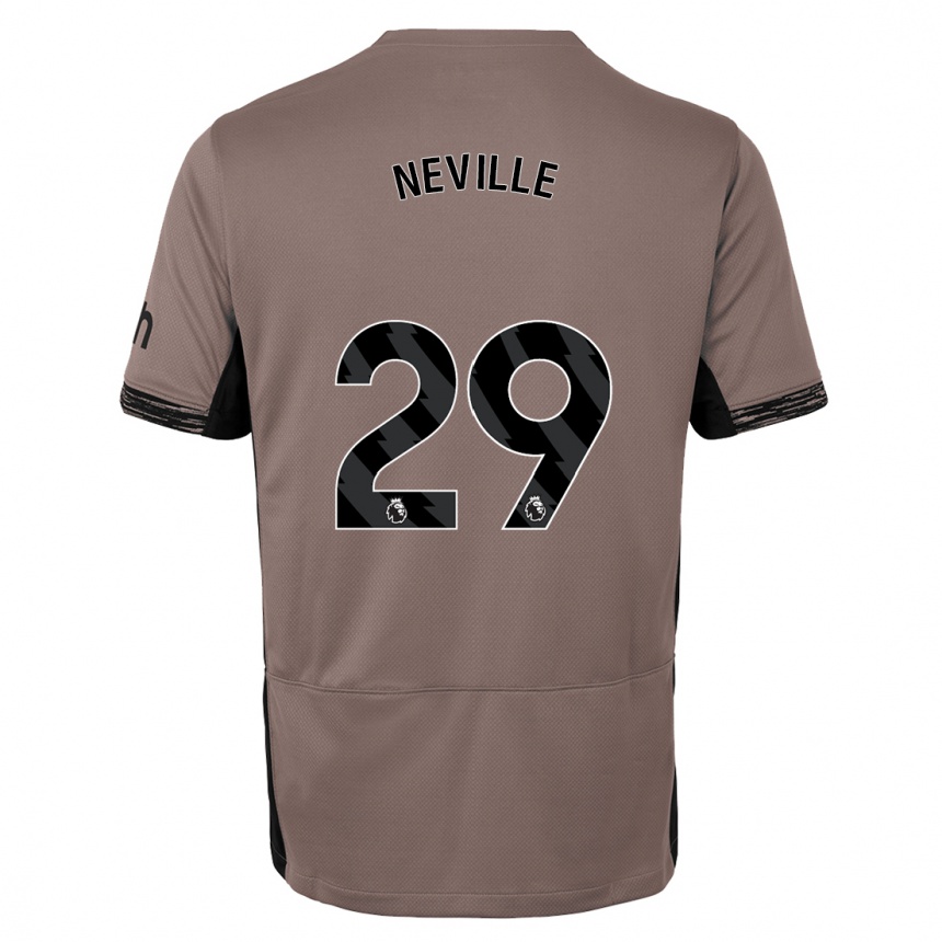 Vaikiškas Ashleigh Neville #29 Tamsiai Smėlio Spalvos Trečias Marškinėliai 2023/24 T-Shirt