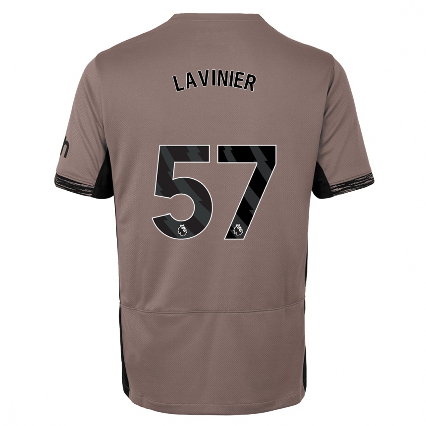 Vaikiškas Marcel Lavinier #57 Tamsiai Smėlio Spalvos Trečias Marškinėliai 2023/24 T-Shirt