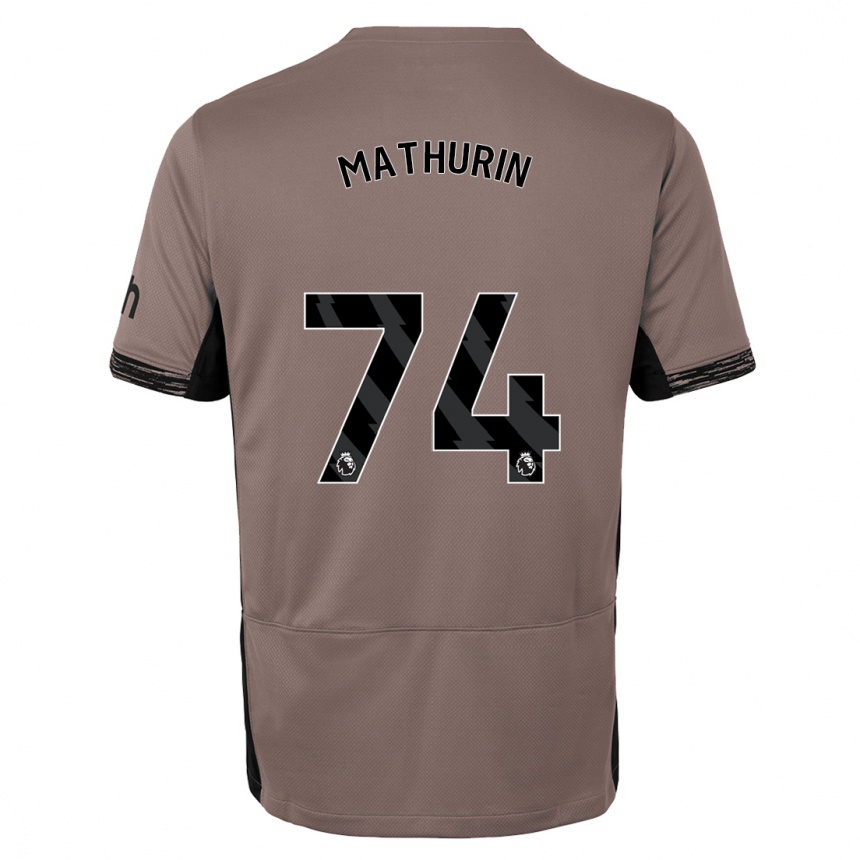 Vaikiškas Roshaun Mathurin #74 Tamsiai Smėlio Spalvos Trečias Marškinėliai 2023/24 T-Shirt