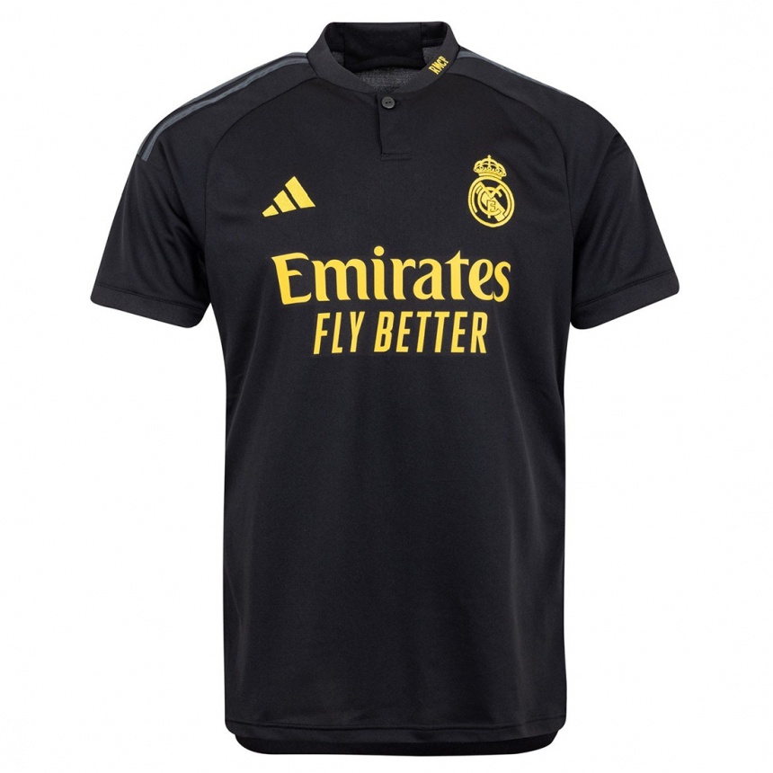 Vaikiškas Lucas Vazquez #17 Juoda Trečias Marškinėliai 2023/24 T-Shirt